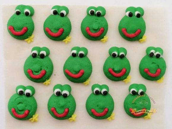 Cukrové dekorace žabičky