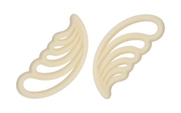 Filigránek Belle bílý - peříčko Feathers 54 mm - cca 440 ks