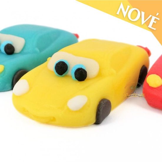 Závodní autíčko auto žluté 7cm (JF4)