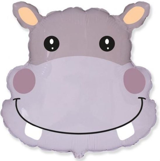 Balón foliový Hroch - safari - 56 cm