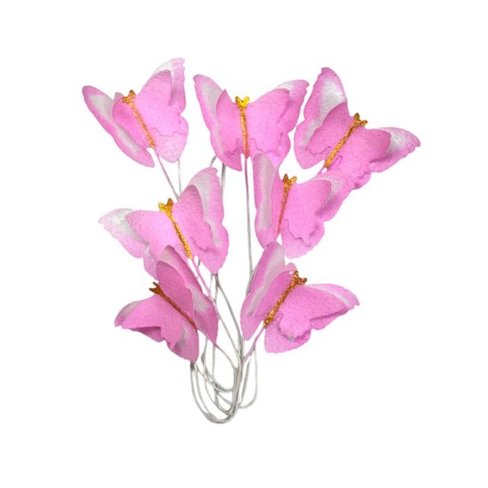 Růžoví oblátkoví motýlci