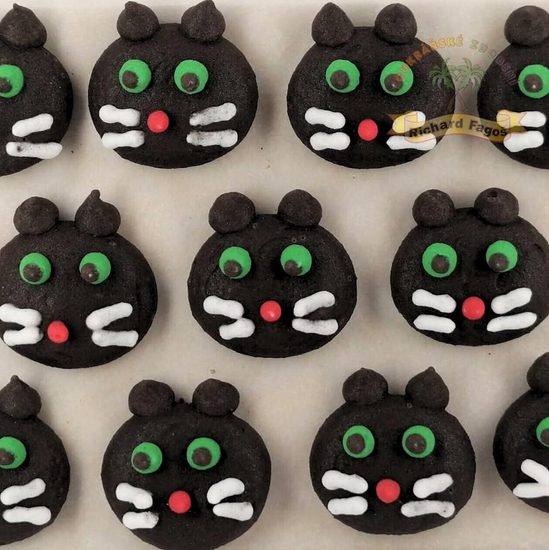 Cukrové dekorace kočičky černé