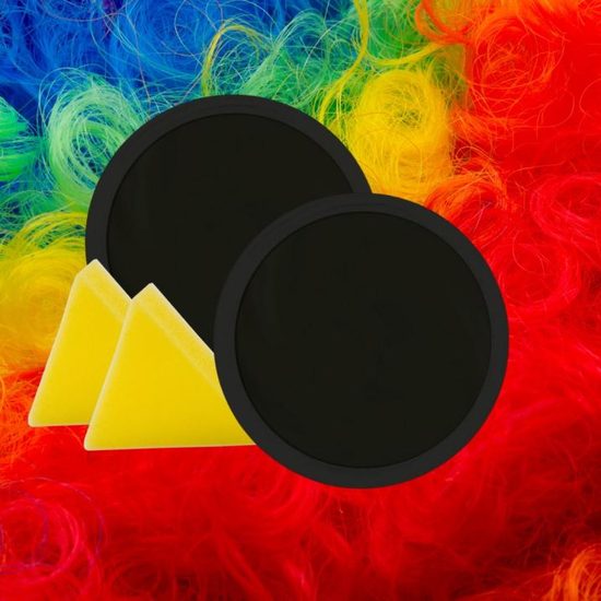 Make-up černý s houbou 18 g - Halloween