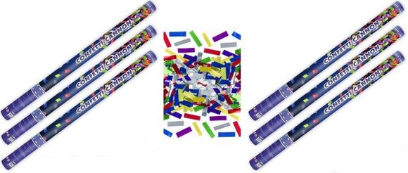 Konfety 80cm metalické barevné mix 6 ks