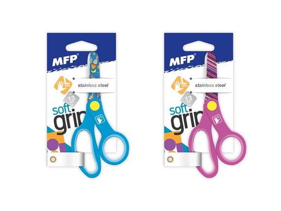 nůžky 13cm pro leváky potištěné E17 left 5010125