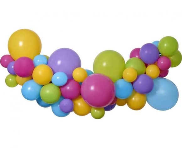 Balónková girlanda - Sada multicolor barevná 300 cm - 65ks