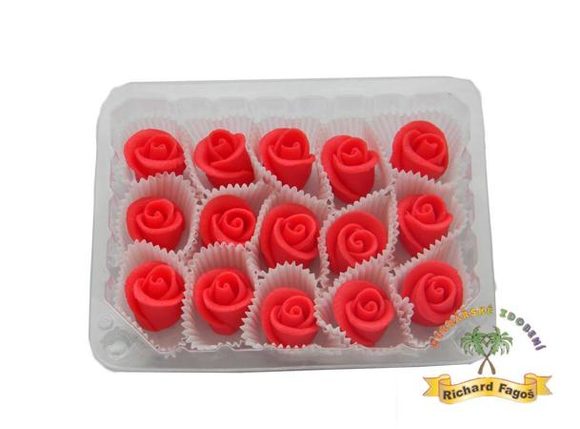 Dortové růže Mini - červené