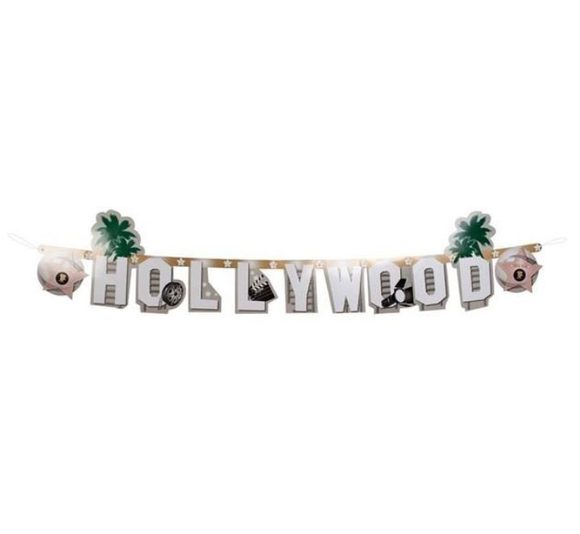Girlanda nápis hollywood 135 cm