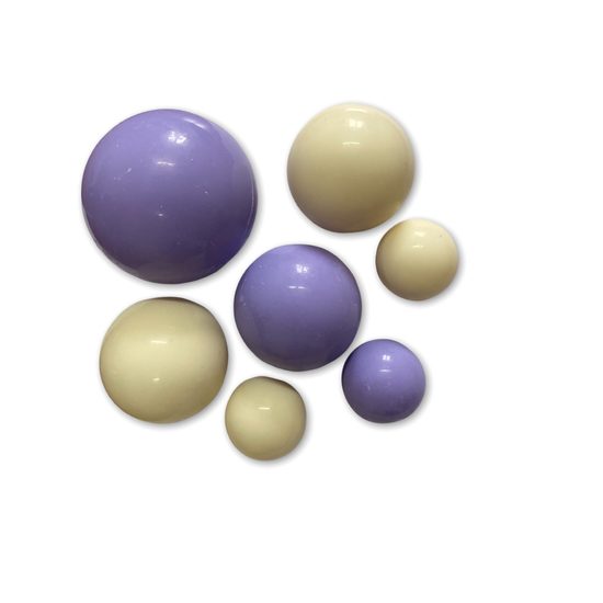 Čokoládové koule Levandulovo-bílé