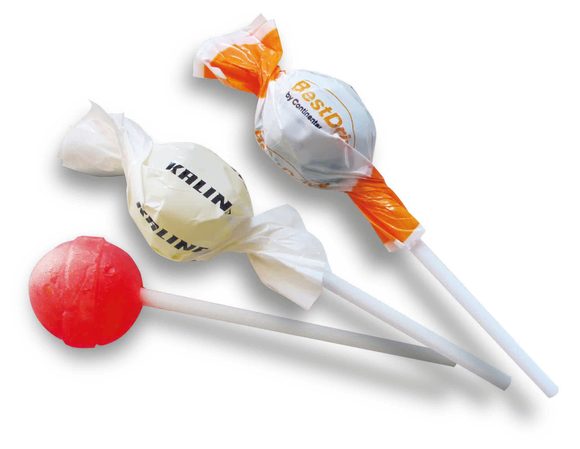 Reklamní kulatá lízátka twist s vaším motivem/logem 1000 ks