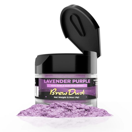 Jedlé třpytky do nápojů - fialová - Lavender Purple Brew Glitter® - 4 g