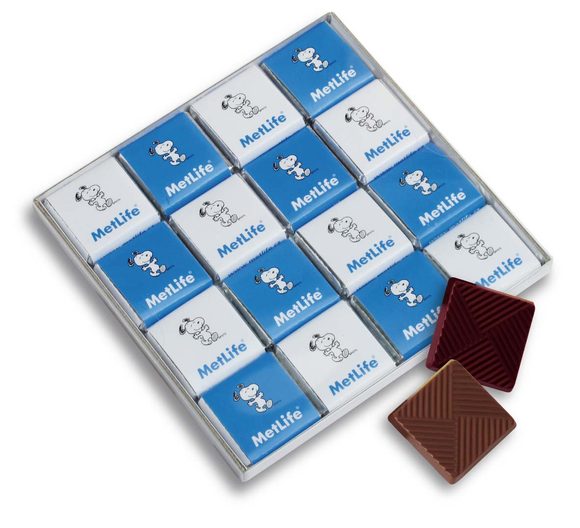 Reklamní čokoládová sada 16x5g s vaším motivem/logem - od 100 ks