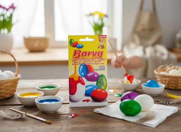 Barvy na velikonoční vejce 5 ks