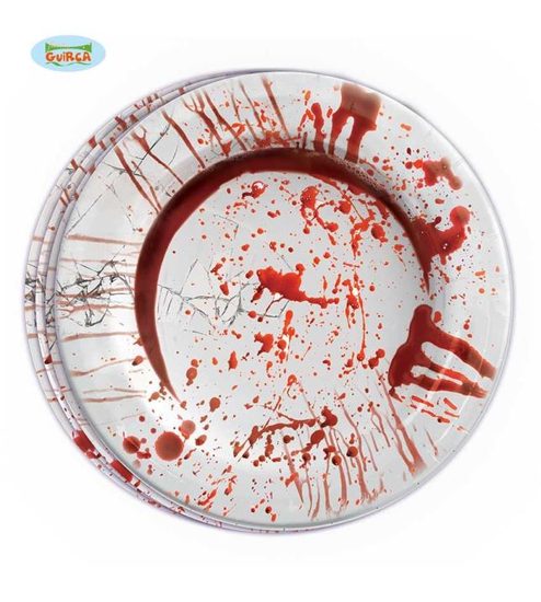 Papírové talíře Halloween 8ks, 23 cm