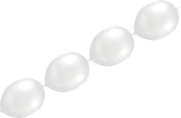 Balonky spojovací stříbrné