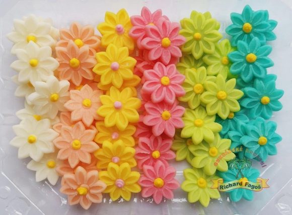 Směs kytek - pastelové (60ks)