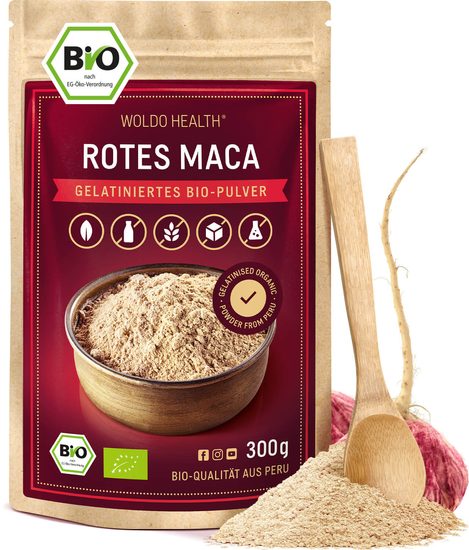Maca červená BIO prášek 300g