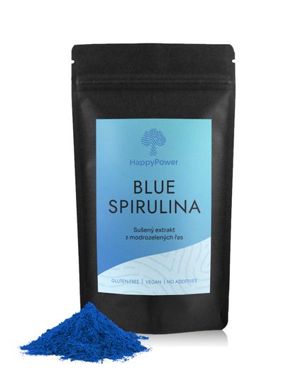 HappyPower Modrá spirulina prášek