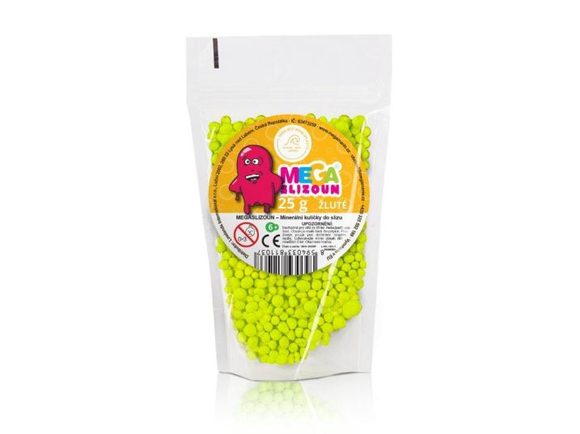 MEGASLIZOUN - Minerální kuličky do slizu - žluté - 25g