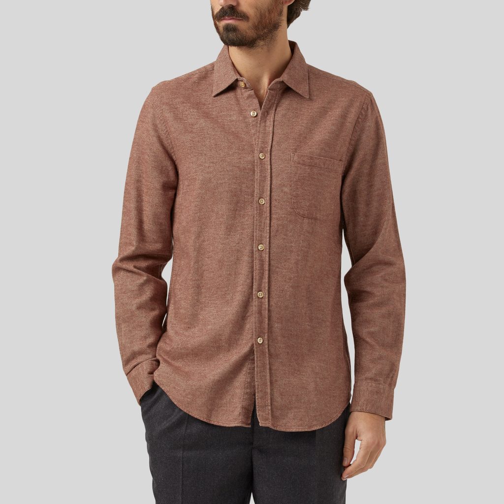 Gentleman Store - Portuguese Flannel Teca — Cinnamon - Portuguese Flannel -  Sezónna kolekcia - Košele, Oblečenie