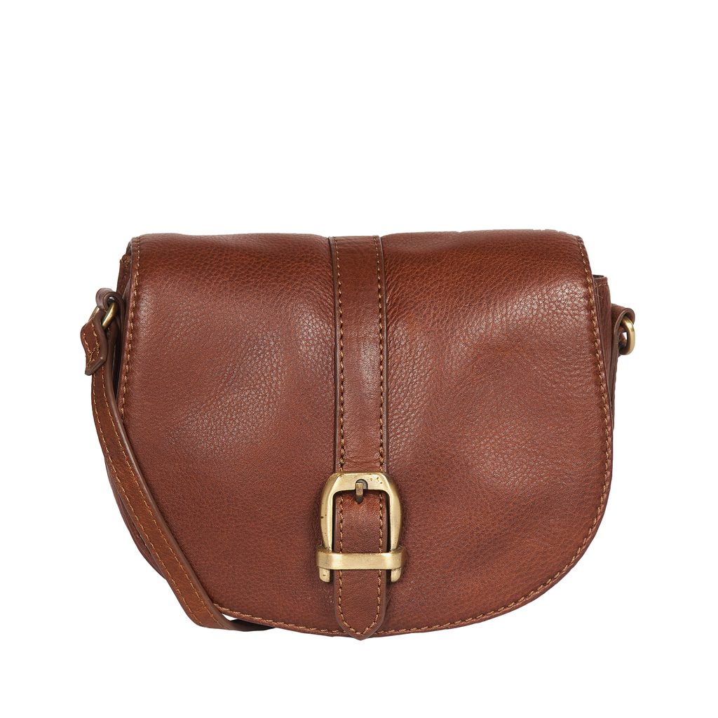 Gentleman Store - Barbour Laire Leather Saddle Bag — Brown - Barbour -  Tašky a kufre - Na cesty, Doplnky
