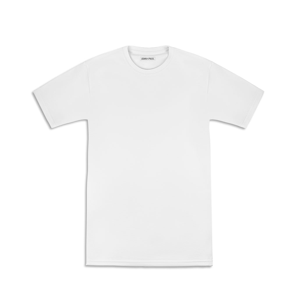 Gentleman Store - Poriadne tričko John & Paul - biele - John & Paul - Tričká  - Oblečenie