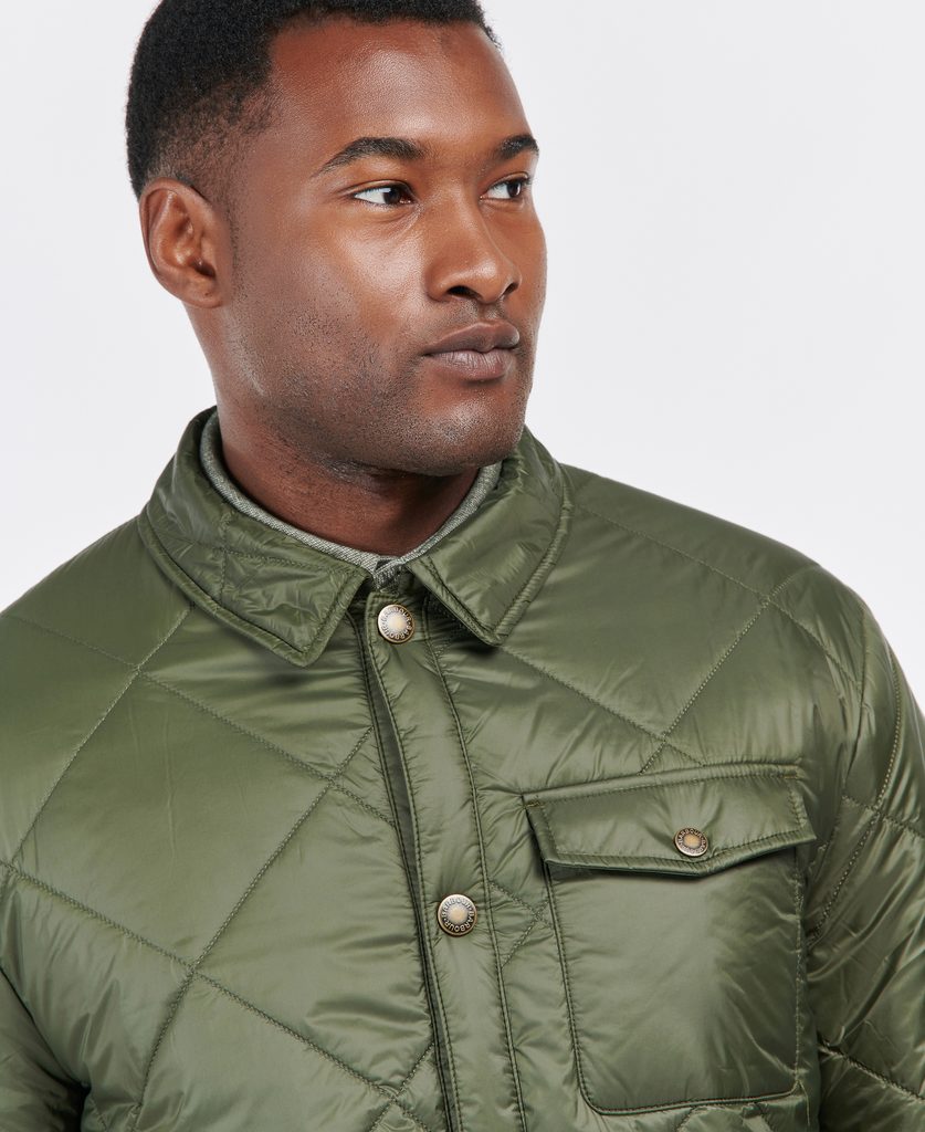 Gentleman Store - Letná prešívaná bunda Barbour Summer Quilted Jacket -  Olive - Barbour - Bundy a kabáty - Oblečenie