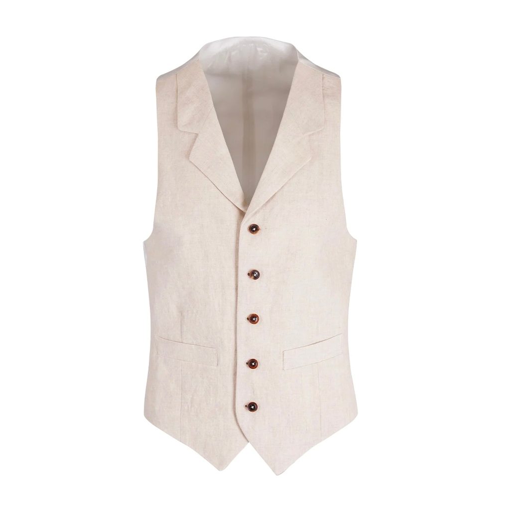 Gentleman Store - Vesta do obleku Walker Slater Edmond - Natural - Walker  Slater - Obleky, saká a vesty - Oblečenie