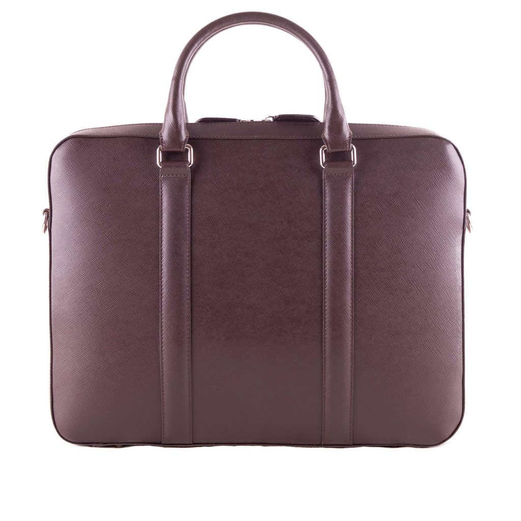 Gentleman Store - Kožená taška na notebook John & Paul - tmavo hnedá - John  & Paul - Tašky a kufre - Na cesty, Doplnky