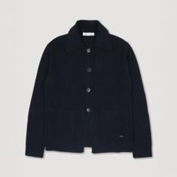 Brookfield — Blazer in Cotton Yarn, Crafted in a Half-English Knit