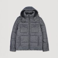 Brooksfield Quilted Donegal Wool-Silk Blend Jacket