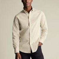 Charles Tyrwhitt Corduroy Shirt — Cream