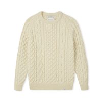 Peregrine Hudson Aran Jumper — Cream