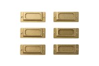 TRAVELER'S — Brass Label Plate