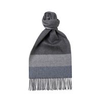 Joshua Ellis Semi Plain Cashmere Blend Scarf