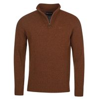 Barbour Essential Lambswool Half Zip Sweater — Sandstone