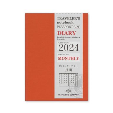 TRAVELER'S notebook Passport-Size 2024 Diary — Monthly