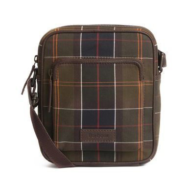 Barbour Tartan & Leather Crossbody Bag