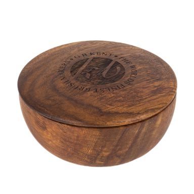 Mydlo na holenie Kent v tmavej miske z bukového dreva (120 g)