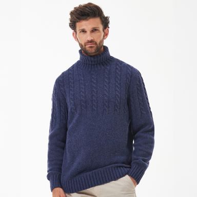 Barbour Duffle Knitted Jumper — Dark Denim