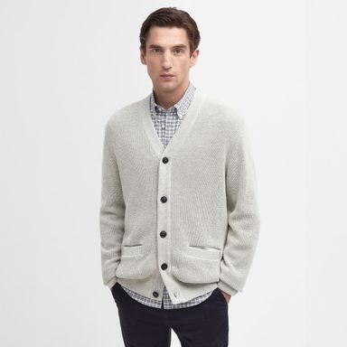 Barbour Howick Cardigan — Whisper White