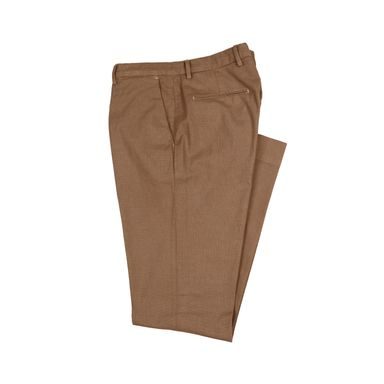 Brooksfield Dean Linen Chinos — Khaki