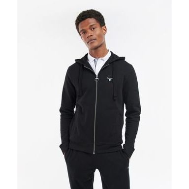 Barbour Wallington Zip Hoodie — Black