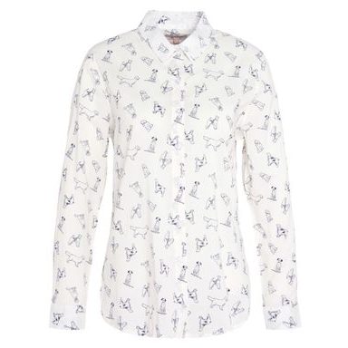 Barbour Hampton Relaxed Linen Shirt — Classic White