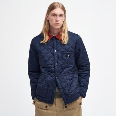 Barbour × Maison Kitsuné Kenning Quilted Jacket — Classic Navy