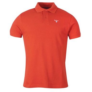 Barbour Sports Polo Shirt — Spicy Orange