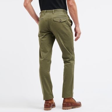 Barbour Neuston Stretch-Cord Trousers — Brown