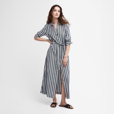 Barbour Annalise Striped Shirt Dress