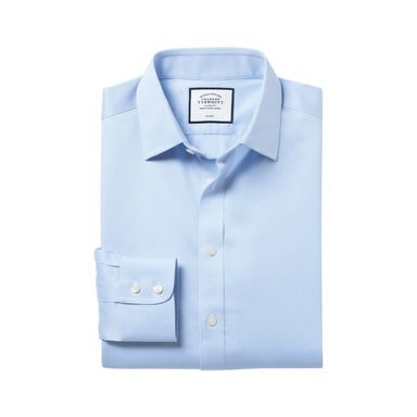 Barbour Striped Oxtown Tailored Shirt — Sky Blue