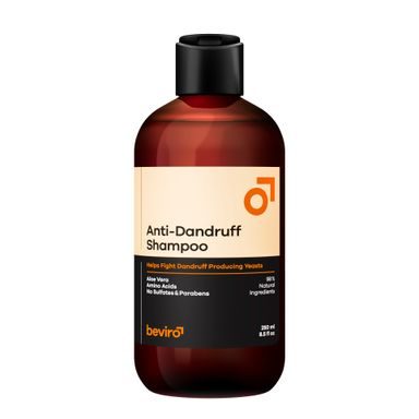 Prírodný šampón na vlasy proti lupinám Beviro (250 ml)